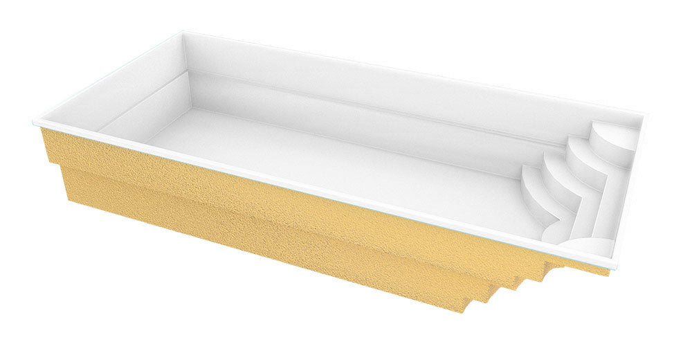 Glasfiberpool Aruba 800 8,20m x 3,70m x 1,50m