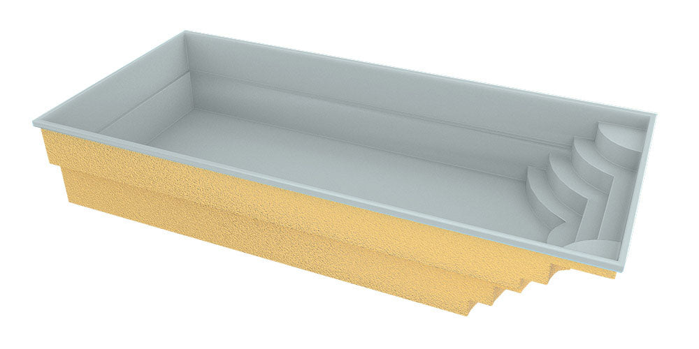 Glasfiberpool Aruba 800 8,20m x 3,70m x 1,50m