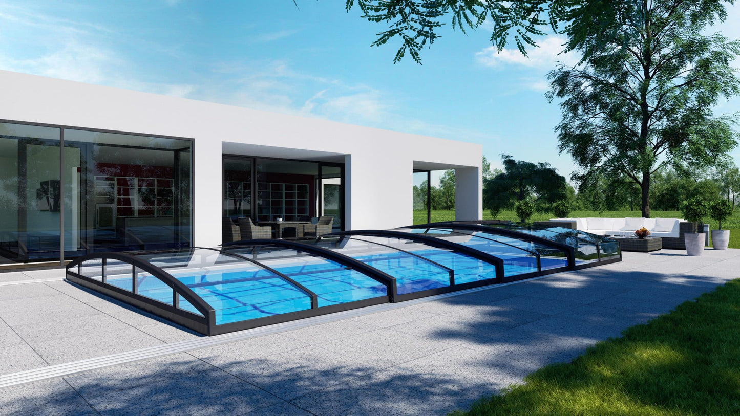 Poolovertræk Infinity 3×6 klar plastik