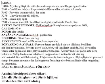 ALGDESINFEKTIV VÄTSKA 20L
