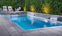 Leisurepools Reflektion 3,8×7-10m, 1,28-1,84m dybde