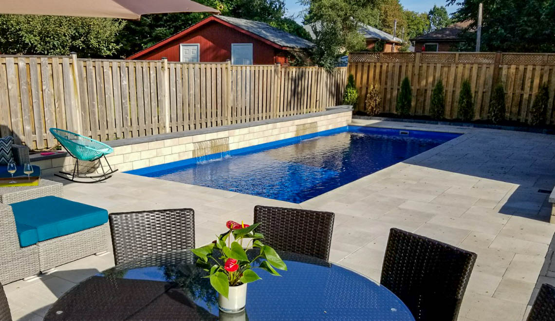 Leisurepools Reflektion 3,8×7-10m, 1,28-1,84m dybde