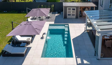 Leisurepools præcisions højvandslinje 3,2×5,1-8,1 m, 1,5 m dybde