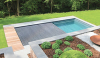 Leisurepools Reflection med lamelkasse 3,8×7,92-9,92 m, 1,28-1,78 m dybde