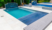 Leisurepools Reflection med lamelkasse 3,8×7,92-9,92 m, 1,28-1,78 m dybde