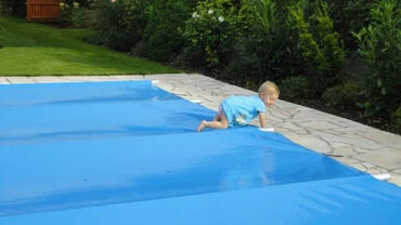 Rolltop pooloverdækning til 4×8 POOL inkl. håndbetjening